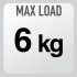 SUPPORTS MAX LOAD OF 6KG